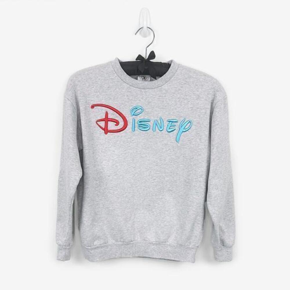 Disney Mickey and Friends Classic Sweatshirt Size XS Gray Cotton Blend Unisex
